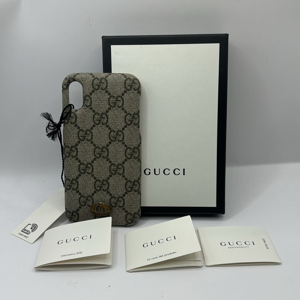 NWB- GUCCI Ophidia GG Unisex-Adult iPhone X/XS Case